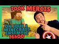 On fte les 700k abonns ensemble  participe  levent minecraft