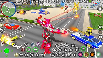 Dragon Car Robot Games #5 - Police Robot Game | IOS/Android Gameplay