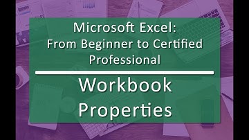 Workbook Properties (02.03) - Microsoft Excel: From Beginner to Certified Professional