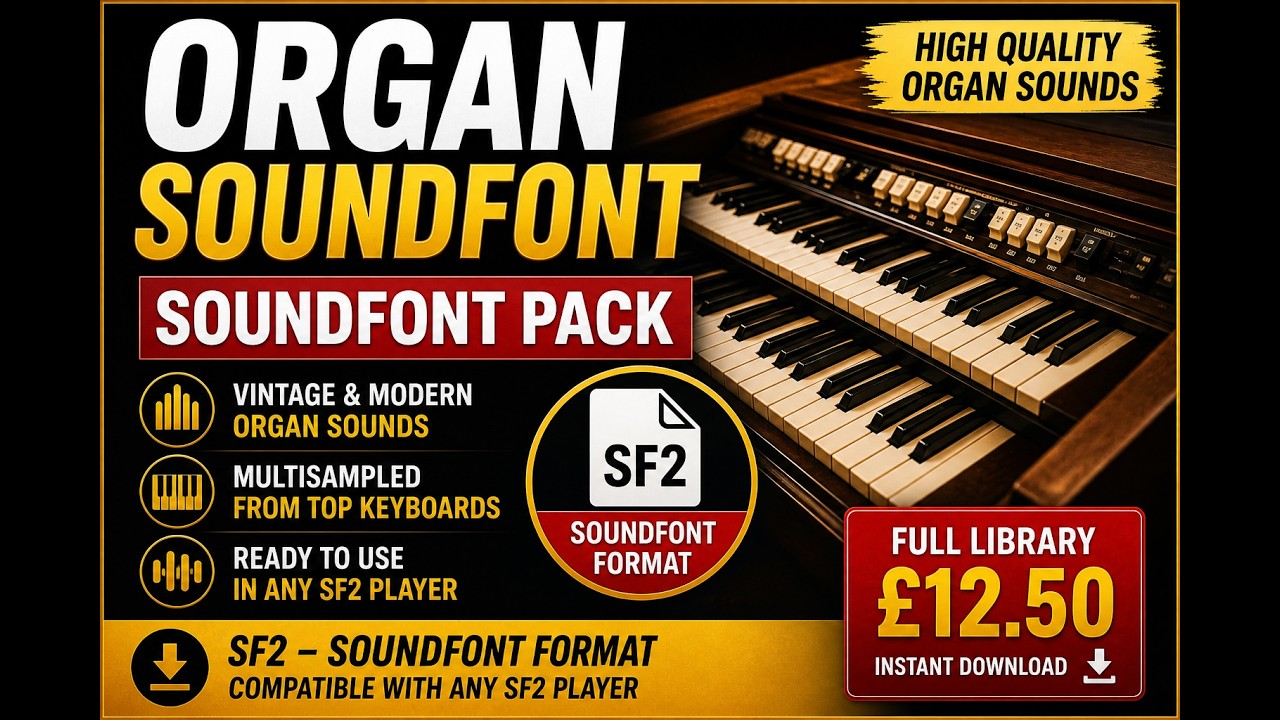 🎹 ORGAN SoundFont Pack (SF2) | Realistic Organ Sounds for Music
