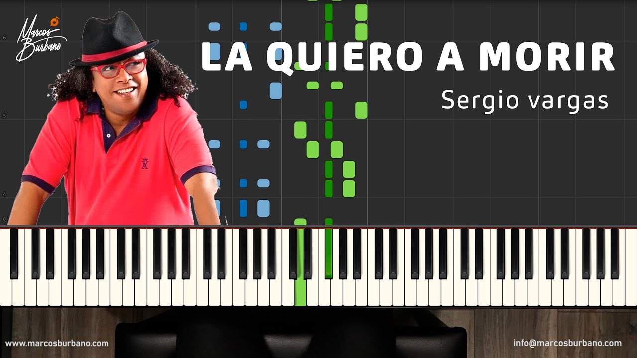 LA QUIERO A MORIR (Sergio Vargas) - TUTORIAL DE PIANO MERENGUE