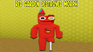 UPDATE - How To Find RED GARDEN DESTROYED MORPH in Backrooms Morphs - ROBLOX