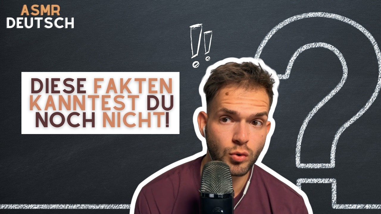 ASMR Deutsch / Kuriose Fakten geflüstert + sanfter Regensound! 😴