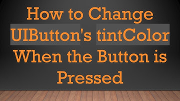 How to Change UIButton