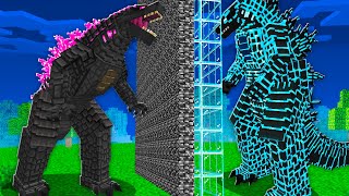 GODZILLA EVOLVED Vs GODZILLA SUPER na BATALHA DE MOBS do MINECRAFT