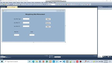 Membuat Aplikasi Visual Studio Code 2010, Input Nilai Mahasiswa/i (Menghitung Nilai Mahasiswa/i)