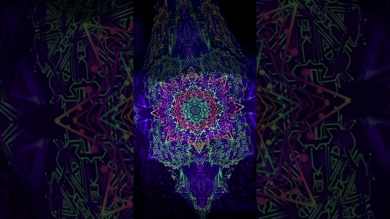 🌌 UV DJ Booth — Psytrance Stage Design | ShivaOm Art