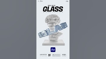 Make Hyper Real 3D Glass Typography in After Effects