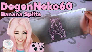 Degenneko60 Custom Belle Delphine-Themed Bakeneko60 X Lubed Banana Splits Typing Test