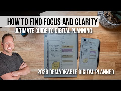 reMarkable Paper Pure digital planner walkthrough video