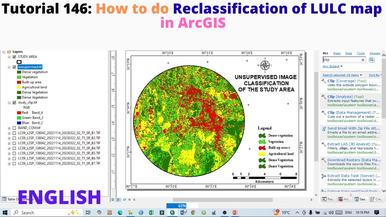 How to do Reclassification of LULC map in ArcGIS - YouTube