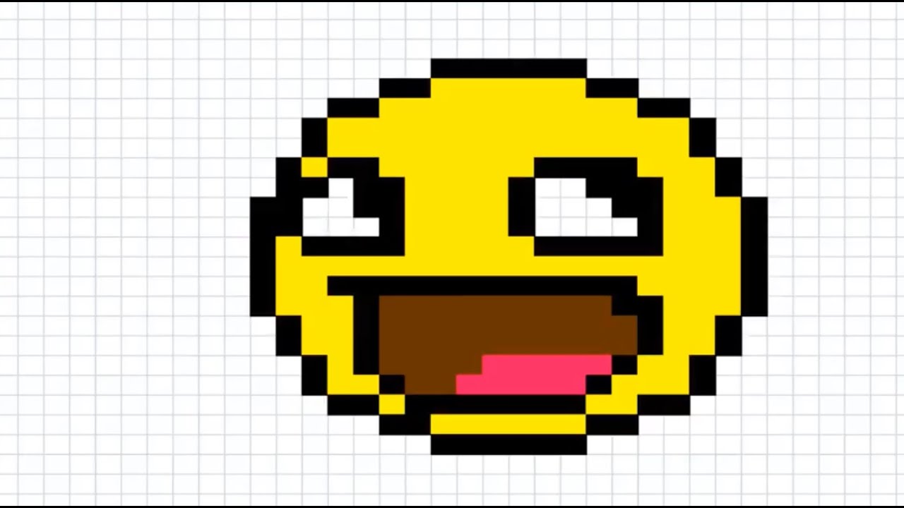 Minecraft Pixel Art Smiley Face