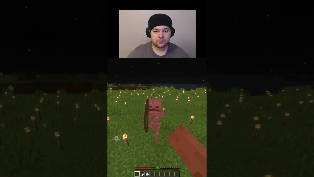 Killing a bedrock skeleton unarmed in minecraft day 35 