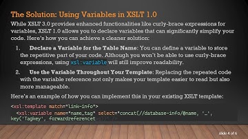How to Assign a Long Repeated XSLT to a Variable for Cleaner Code