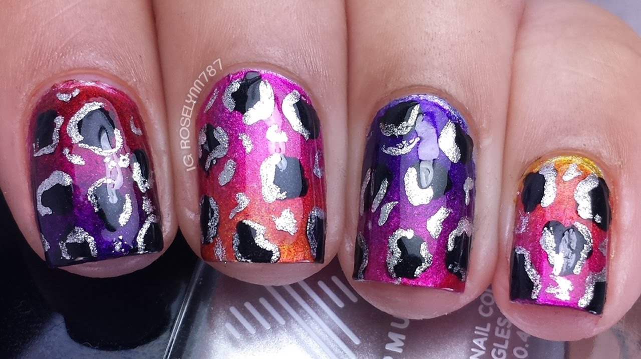 Sephora Formula X Infinite Ombre Kit - Leopard Print Nailart