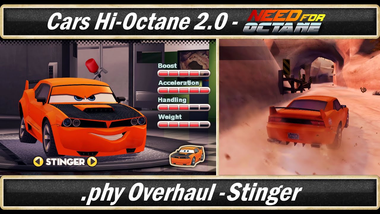 Cars: Hi-Octane 2.0 Playtest - .phy Overhaul (Stinger), №2 [60 FPS]