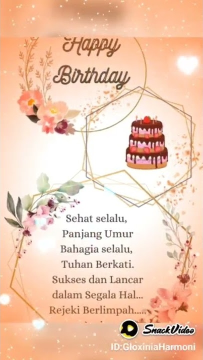 Happy Birthday to you, ucapan Selamat ulang Tahun #happybirthday #ulangtahun