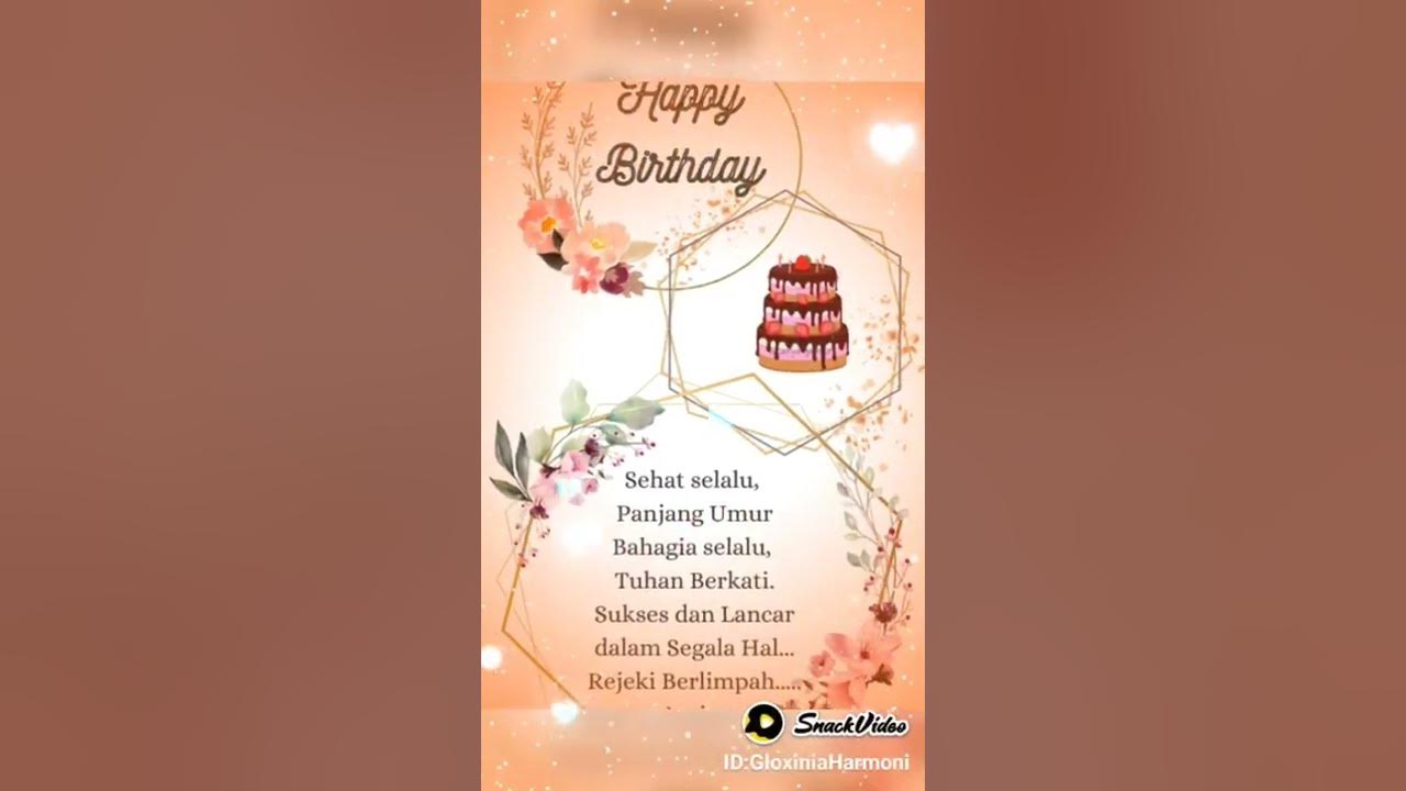 Happy Birthday to you, ucapan Selamat ulang Tahun #happybirthday #ulangtahun