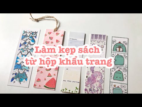 Video Làm KẸP SÁCH từ hộp giấy cũ //Tái sử dụng giấy cũ - youtube