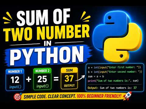 sum of two number using user input in python