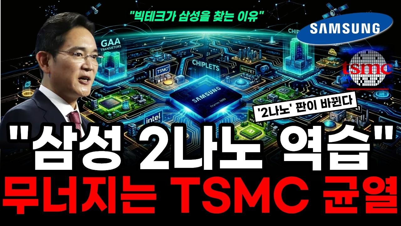 TSMC 70% 독주에 균열… 삼성 2나노가 판을 뒤엎자 빅테크들이 줄 서기 시작한 소름 돋는 이유