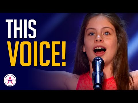 10-Year-Old Girl Shaking Nervous SHOCKS the Judges with HUGE Voice!