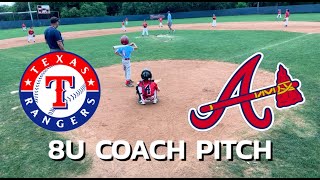 8U Coach Pitch Braves vs Rangers Spring 2023