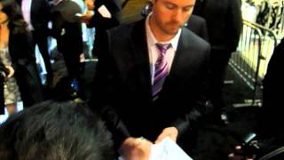 Daniel Feuerriegel signs autographs at premiere of "Spartacus: Vengeance" in Hollywood, CA