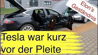Tesla weniger als 9 wochen vor der pleite gewesen i hausstrompreise
sinken durch elektro-autos