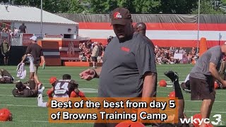 Sights and Sounds from day 5 of Cleveland Browns Training Camp in Berea