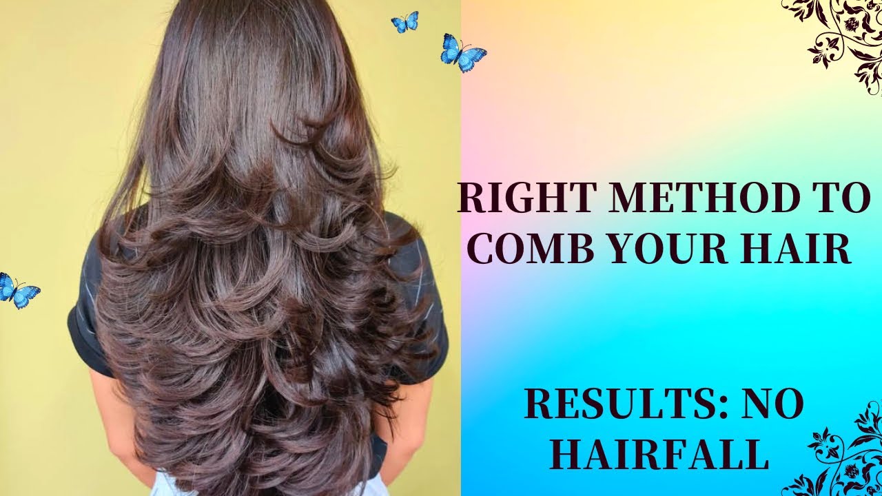 RIGHT METHOD TO COMB YOUR HAIR FOR MALES AND FEMALES BOTH YouTube