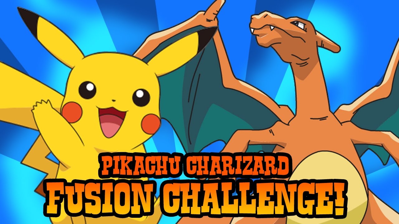 How to Draw Pikachu and Charizard Fusion | ART CHALLENGE - YouTube