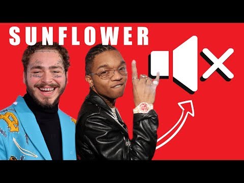 Post Malone Swae Lee - SUNFLOWER - WITHOUT MUSIC