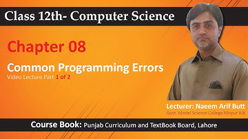 ICS Part-2 Chapter 8 Topic Common Programming Errors 1/2