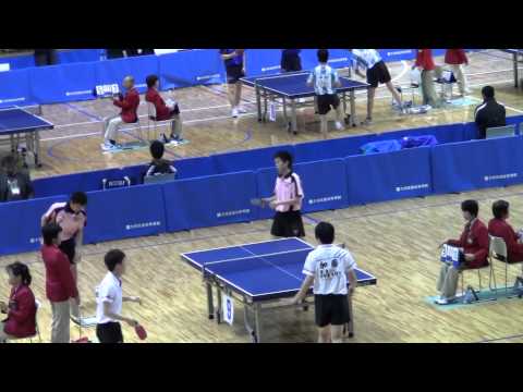 2013東京卓球選手権#2西村・角（日大）vs加守田・加藤（天理大）
