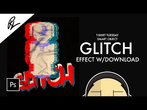 Awesome Smart Object T Shirt GLITCH Effect Template - Photoshop Tutorial | T Shirt Tuesday Awesome Smart Object T Shirt GLITCH Effect Template - Photoshop Tutorial | T Shirt Tuesday