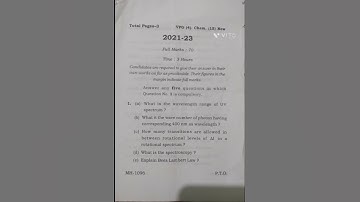 VBU, Semester IV, Paper 15 (2021-23), Internal & External Question paper