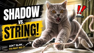 Shadow’s Funniest String-Chasing Adventure | Adorable British Shorthair Cat Compilation