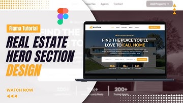 Real Estate Website Hero Section in Figma | Auto Background Image Slider (UI/UX Design 2025)