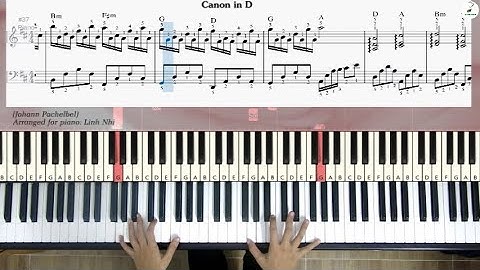 Canon in D | Linh Nhi | Piano cover and tutorial
