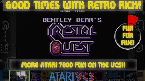 Atari VCS - Crystal Quest: 7800! - Fun For Five! Good Times With Retro Rich Ep. 426