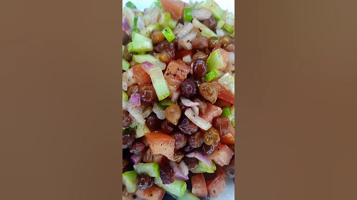 Protein chickpea salad. #salad #food #chickpeasalad #shorts #short #viralvideo #trending #subscribe