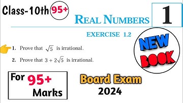 Prove that root 5 (√5) is irrational | Ex 1.2 Q1 Class 10 | Board 2026 -2027