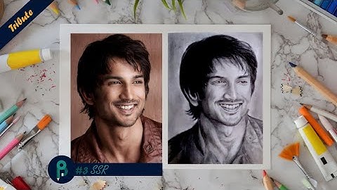 Realistic Sketch of Sushant Singh Rajput | A Tribute to SSR | Pencilled Brilliance