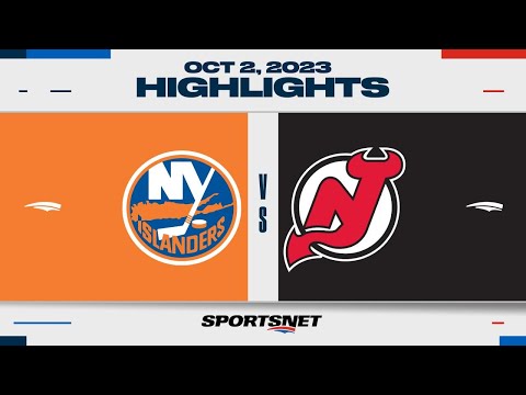 NHL Pre-Season Highlights | Islanders vs. Devils - October 2, 2023