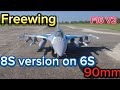 Motion RC Freewing 90mm F16 V2 8S version on 6S (Maiden)