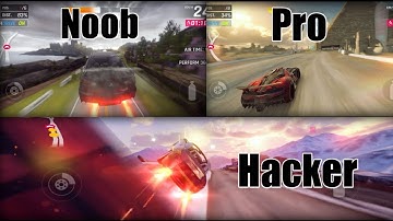 Noob vs Hacker vs Pro |   Asphalt 9 battle  |   Types of Asphalt 9 players
