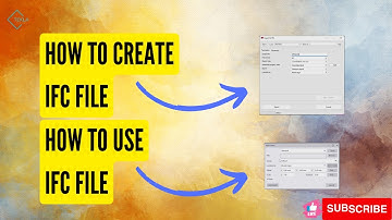 HOW TO CREATE IFC FILE | HOW TO USE IFC FILE IN TEKLA