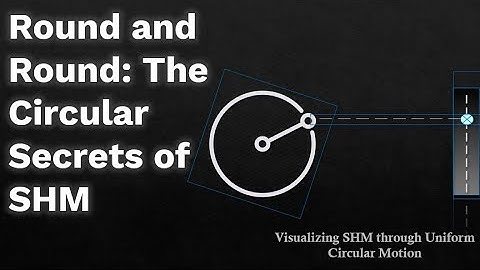 SHM & Circular Motion Explained Like Never Before! (With Cool Animations)