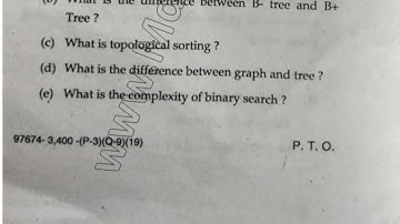 BCA 4th Sem Data Structure Question Paper 2019